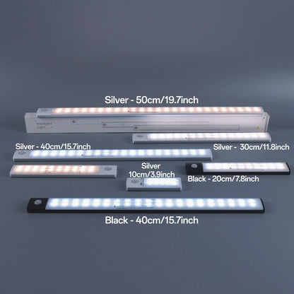 Motion-Sensor LED Light, USB Rechargeable Night Lamp, Modern Night Lights, under Cabinet Wardrobe Lamp, LED Night Light with Dimmable Feature for Kitchen, Bedroom, Hallway, Stairway, Closet, Wardrobe #GLOBAL PICKS