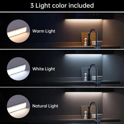 Motion-Sensor LED Light, USB Rechargeable Night Lamp, Modern Night Lights, under Cabinet Wardrobe Lamp, LED Night Light with Dimmable Feature for Kitchen, Bedroom, Hallway, Stairway, Closet, Wardrobe #GLOBAL PICKS